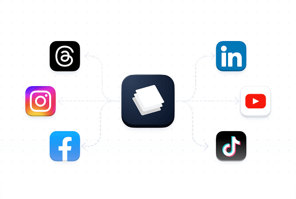 Poste em vários apps ao mesmo tempo